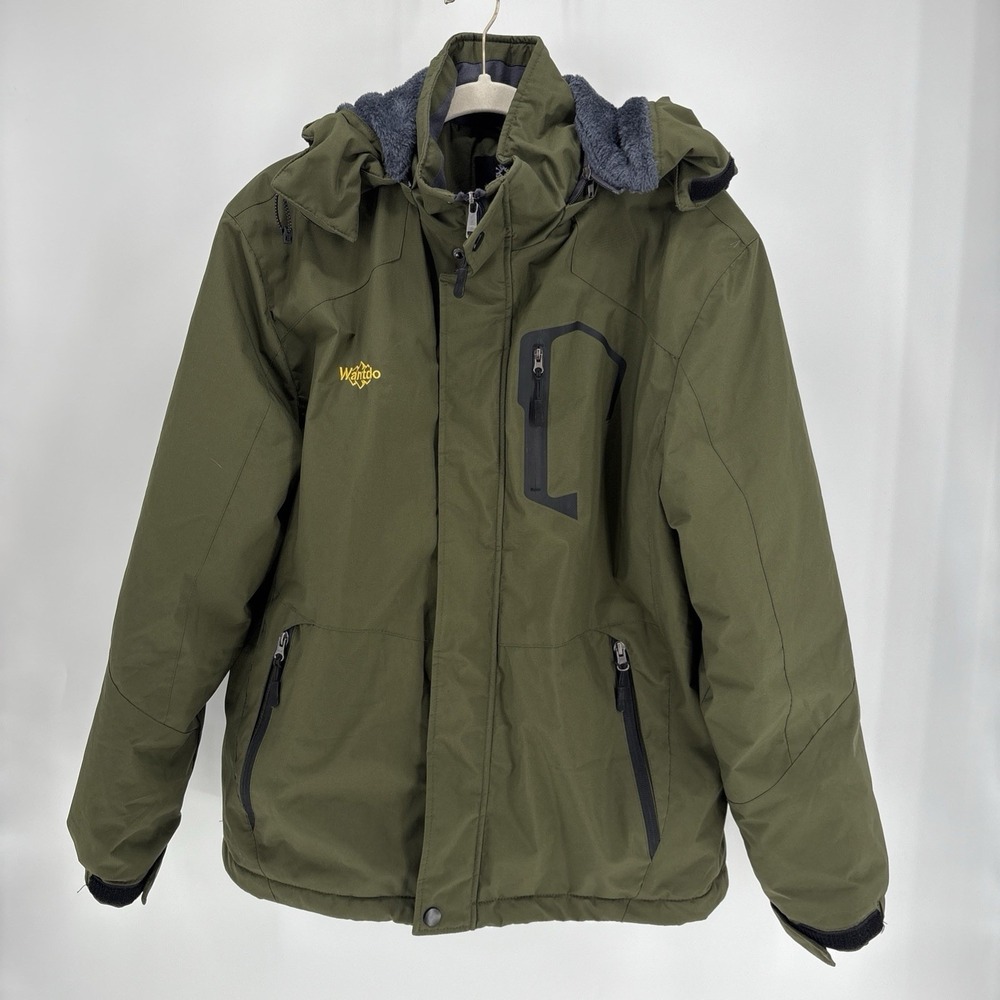 Wantdo‎ Jacket Medium Green Waterproof Outdoor Ski Snow